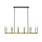 Z-Lite Haylie 12 Light Chandelier, Matte Black & Olde Brass 479-12L-MB-OBR - alternate 6